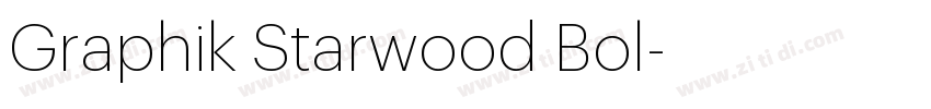 Graphik Starwood Bol字体转换